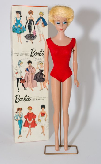 Prachtige Barbie Bubble cut 850 1963 + Skipper 1964 incl. 7 extra kledingset en pruiken - Japan
