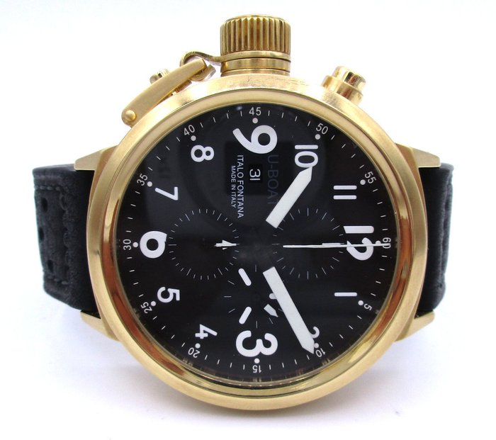 U-Boat — Flightdeck Chronograph — U-7750/50 Gold — Heren