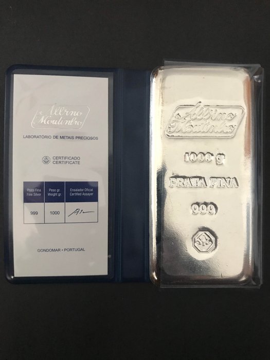 999 Fine silver bar with 1 kg