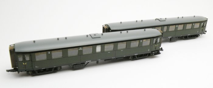 Roco H0 - 44988/44988.1-2 ‘Blokkendoos’-carriages of the NS, numbers: B8533 + B8536
