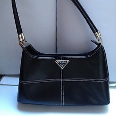 Prada - Leather Shoulder Bag. - Catawiki