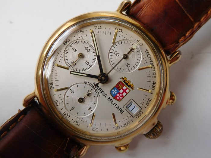 Swiss Made – MARINA MILITARE (Italian Navy) men's wristwatch – Ca. 1990