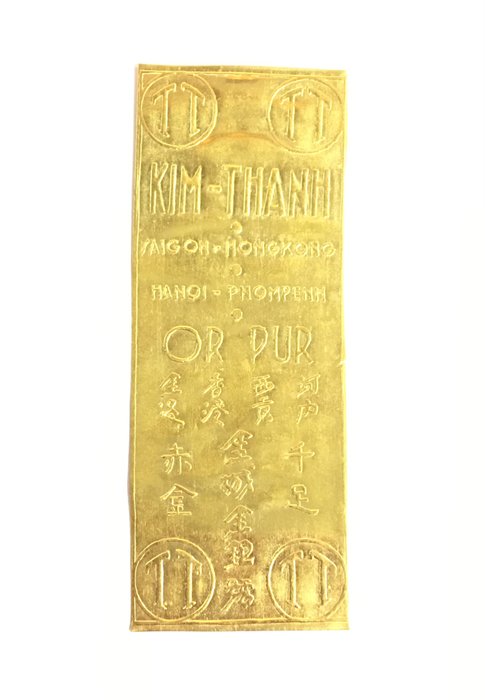 Rare Original Gold Bar/Leaf, Vietnam KIM-THANH