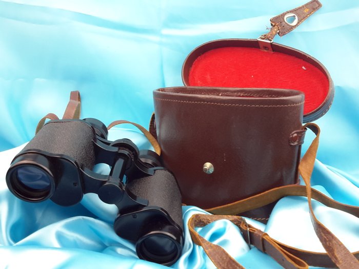 Vintage Porst Binoculars 8x30 , 131 m - 1000 m with case - Germany