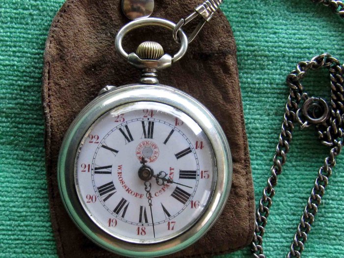 Rosskopf — doppia  cassa — 22061 — Uomo — 1850-1900 orologio da taschino