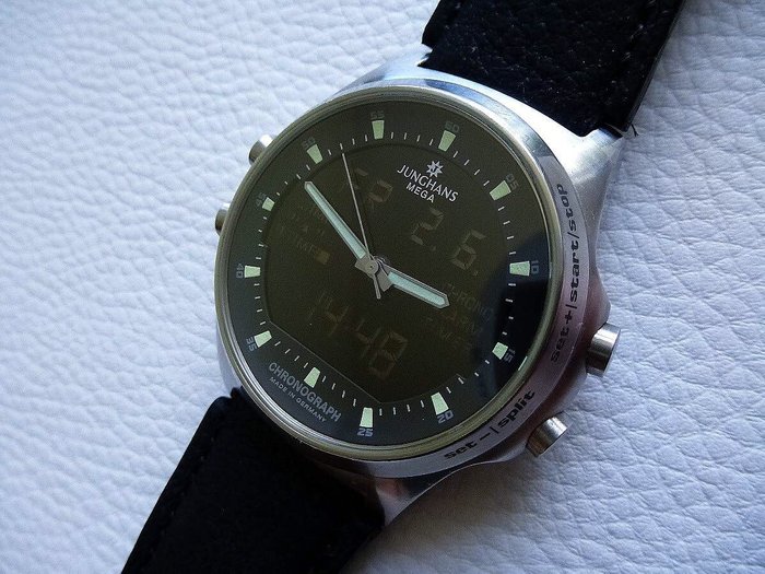 Junghans Mega Alarm Chronograph – Men's watch – Around 2011 – Low reserve!