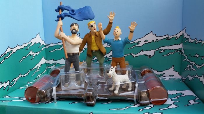 Hergé - Statuette Diorama Moulinsart - Coke en Stock - Tintin (2005) 