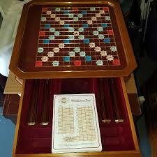 Franklin Mint - Gesellschaftsspiel - "Scrabble" - Holz