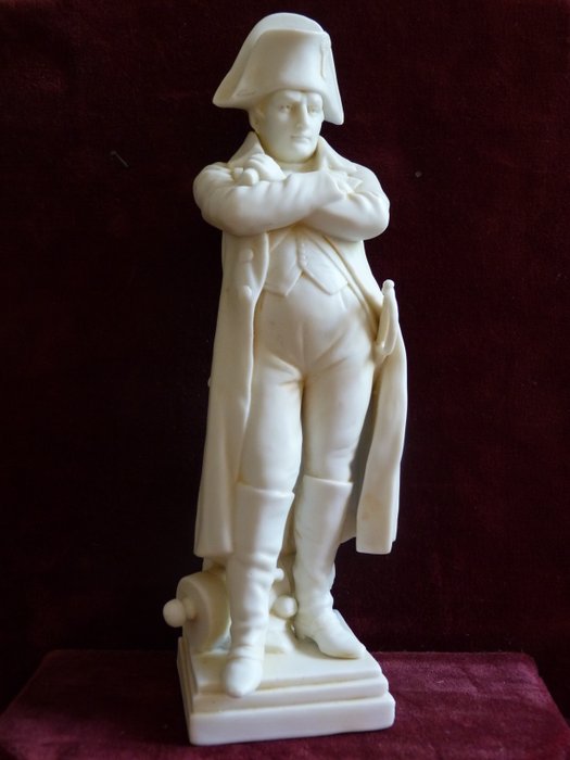 Antique Scheibe Alsbach biscuit porcelain sculpture of Napoleon Bonaparte.