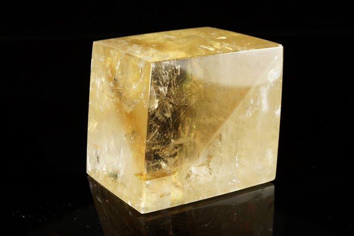 Iceland spar asymmetric polished rock yellow 'Viking Sun Stone' Select size ᵚ A9 