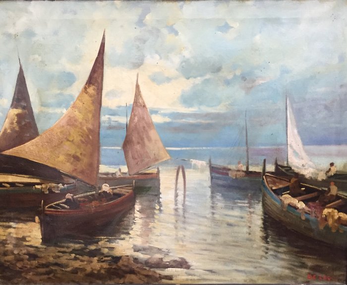 G De Luca (XIX - XX century)- marina di napoli