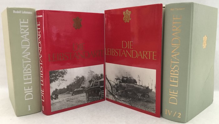 Waffen-SS; Rudolf Lehmann, Ralf Tiemann - Die Leibstandarte - Binding I, II, IV-1, IV-2 - 1978/1995