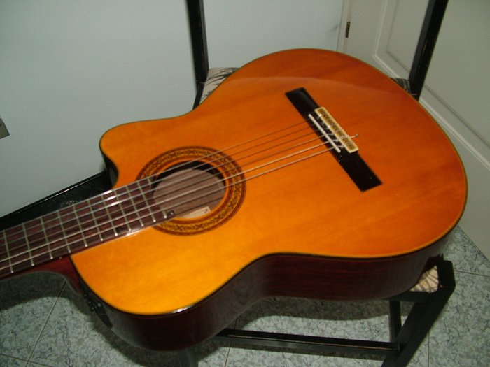 Electrified classical guitar Jasmine by Takamine model Tc28c - Korea - 1990s