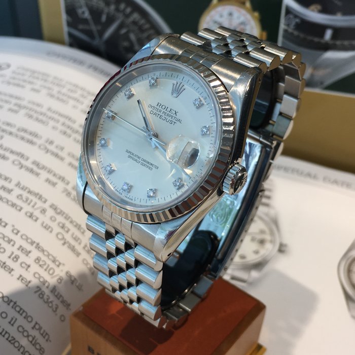 rolex oyster perpetual datejust diamond dial