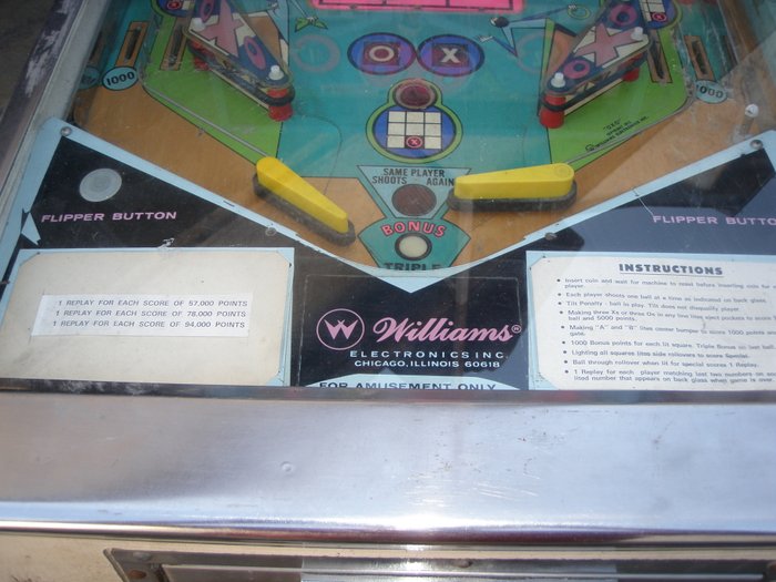Williams OXO Pinball Machine 