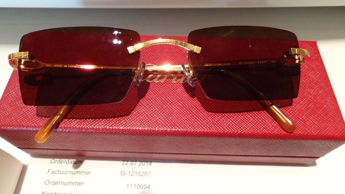 red cartier glasses