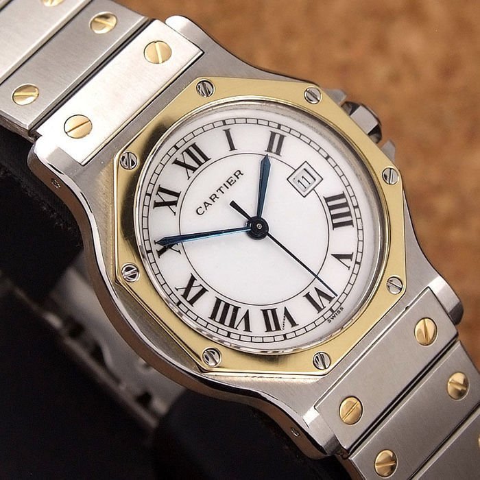 Cartier Santos Octagon - men's watch 