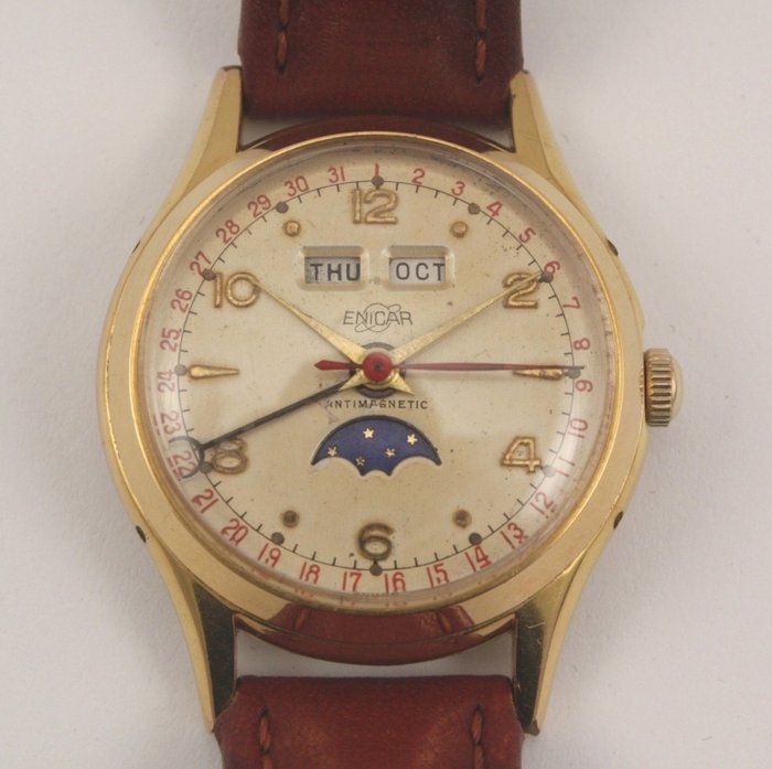 Enicar - Vintage Tripledate - Moonphase - Men's watch