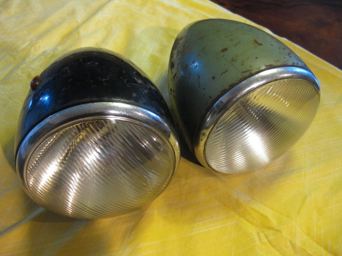 F. Carello & C.  - Headlights for classic cars, to be restored-1930s/40s