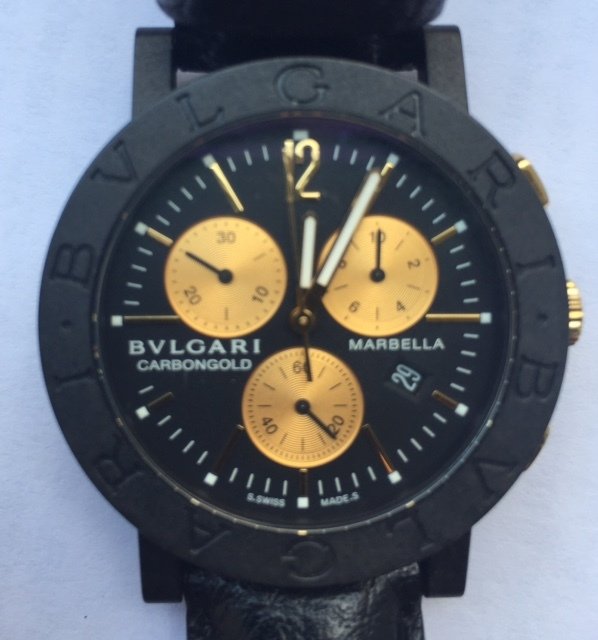 Bulgari Carbongold chronograph, limited 