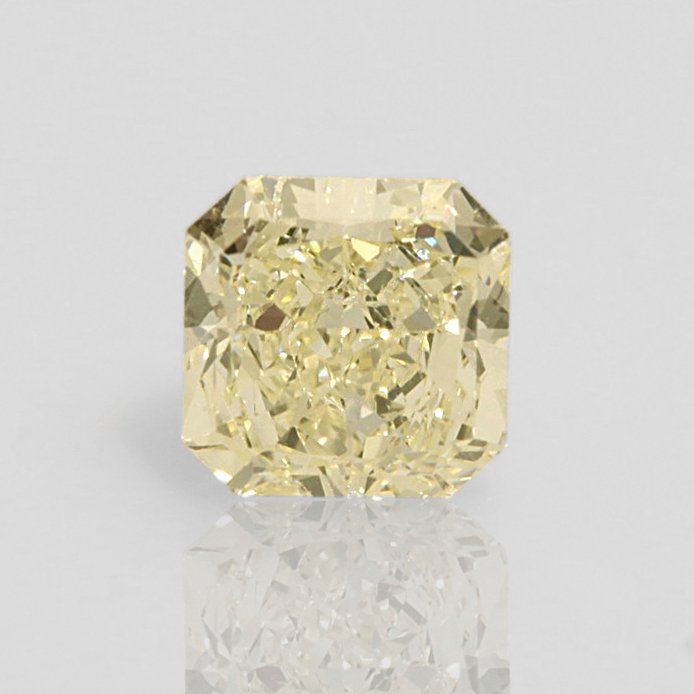 1.31 ct Square radiant cut diamond light yellow (W-X) VS2 - Catawiki