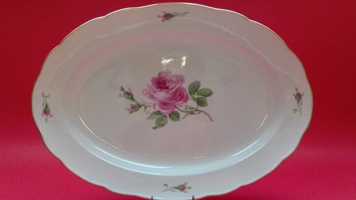 Meissen - a huge bowl with a rose. 48.5 cm!
