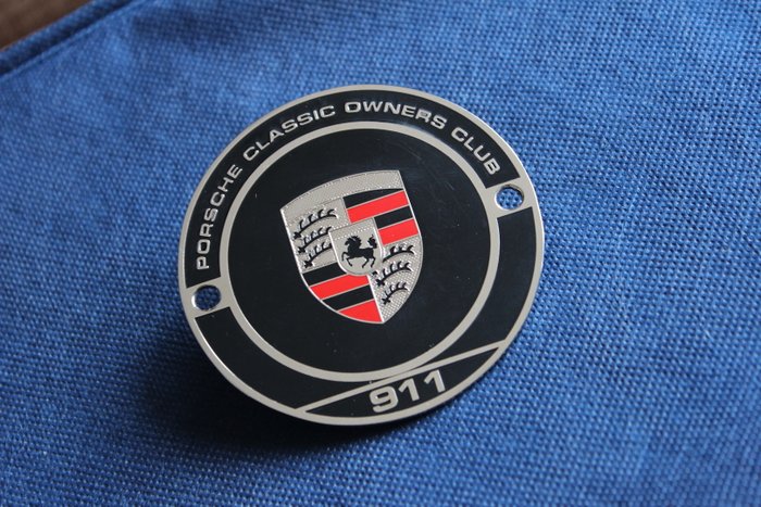 Porsche classic Owners Club 911 grill badge