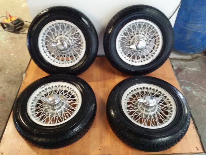 Set of rims for a British roadster (Triumph, MG, etc.)