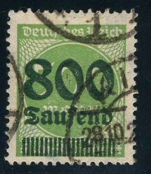 Deutsches Reich - 1923 - 800 Tausend auf 500 M, Michel 307A 