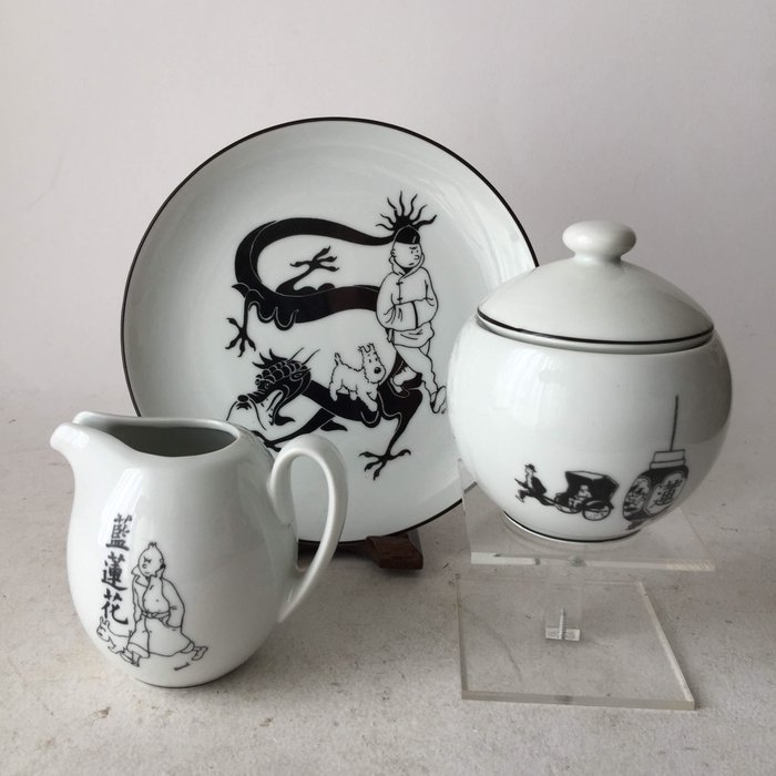 Kuifje/Tintin - porcelain tableware pieces - Axis, Paris