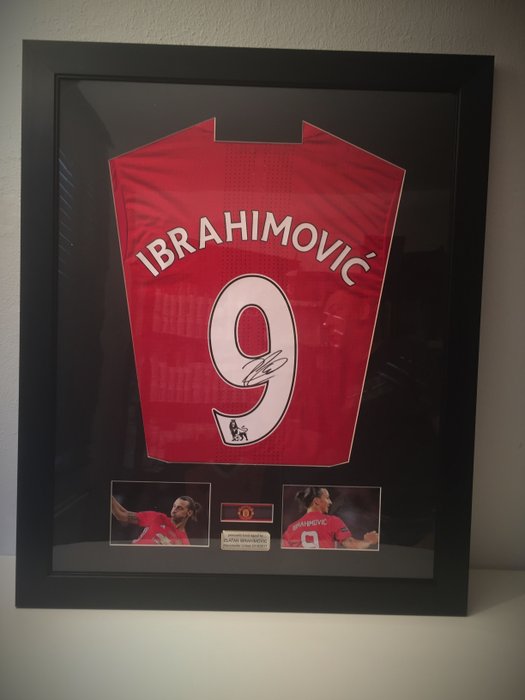 ZLATAN IBRAHIMOVIC original signed and framed MANCHESTER UNITED 2016/2017 shirt + photo private autograph session