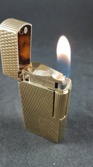 Dunhill 70 lighter, gold plated and Swiss made - Catawiki