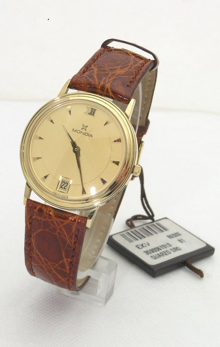 Mondia Zenith – Men's watch in 750/1000 yellow gold – Quartz watch – Late 1990s – Quartz – New