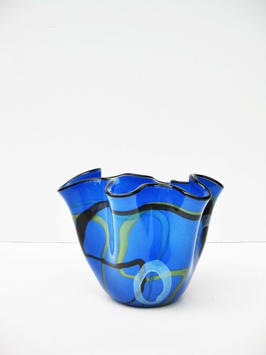 Ioan Nemtoi Glass Art - Blown glass vase