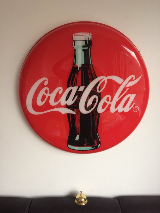 Xxl Coca Cola Sign 80 Cm Coca Cola Original Copper Desk Bell
