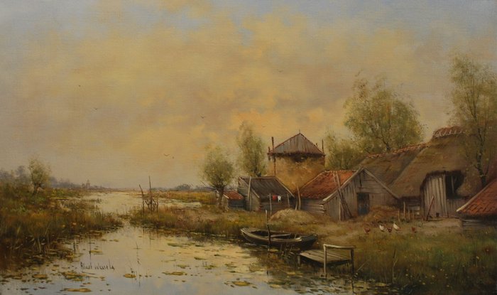 Albert Wessels (1938-2010) - Hollands landschap