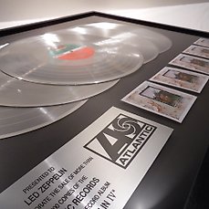 Century Music Awards Led Zeppelin Disque dor 24 carats édition limitée exclusive IV