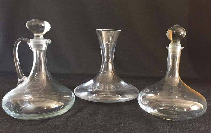 Crystal Decanter by Paul Bocuse and 2 Glass Decanters