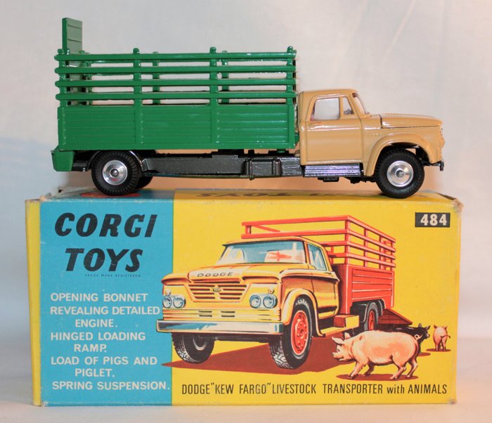 Corgi Toys  484 Dodge Kew Fargo Livestock Truck Rear Ramp