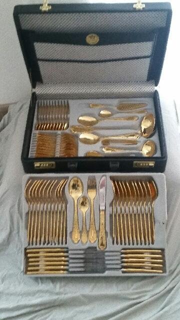 SBS Solingen Nivella (23/24 carat gold plated) cutlery set 72 pieces
