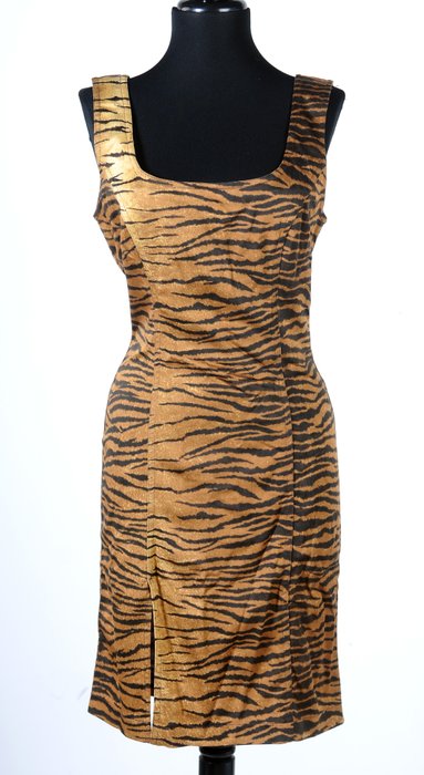 moschino leopard print dress