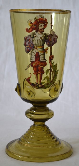 Theresienthal or Fritz Heckert - glass goblet