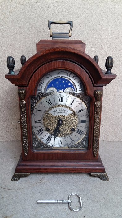 Wood Table Clock By Joh Duchesne Amsterdam 2nd Part Catawiki