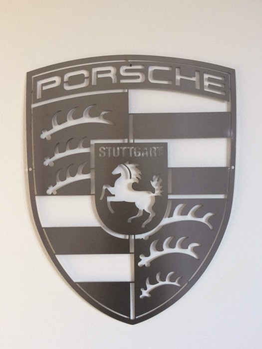 Beautiful Porsche wall shield - Stainless steel