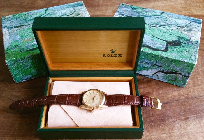 Rolex Oyster Date Precision 6694 gold-plated from 1959 with Rolex box