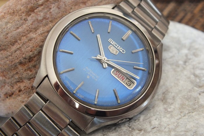 SEIKO 5 Blue (6119-8600) - Men's Automatic Watch - Vintage 1975 - Catawiki