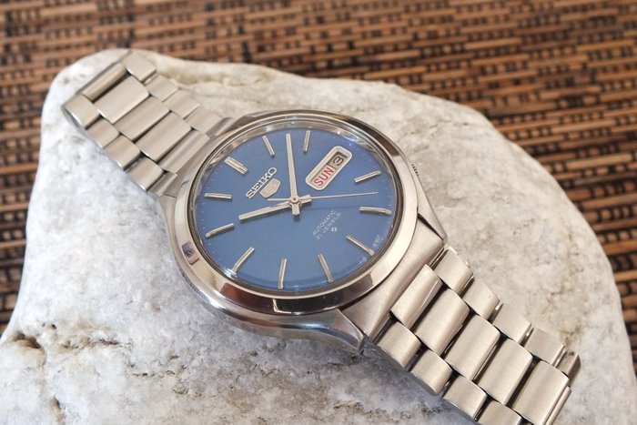 SEIKO 5 Blue (6119-8600) - Men's Automatic Watch - Vintage 1975 - Catawiki