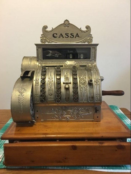 Dayton Ohio USA National cash register 442X - year 1906 - model "X " in Lira - extremely rare -