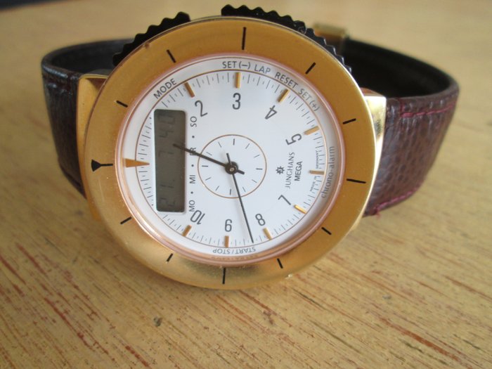 Junghans radio controlled watch, mega chrono alarm