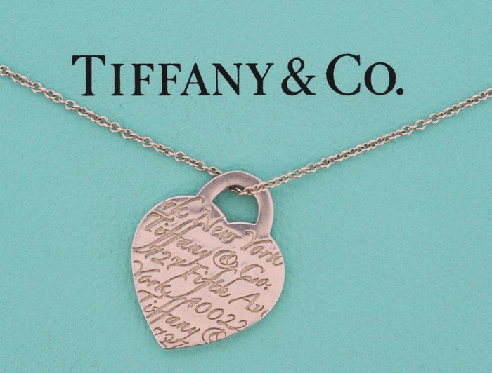 tiffany and co engraved heart necklace